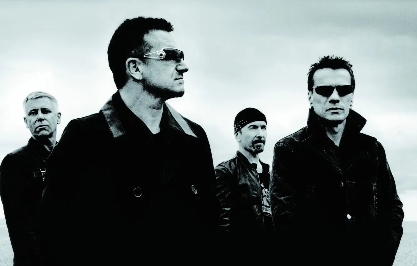 Photo wallpaper group, rock, Evans, Bono, Hewson, edge, songs