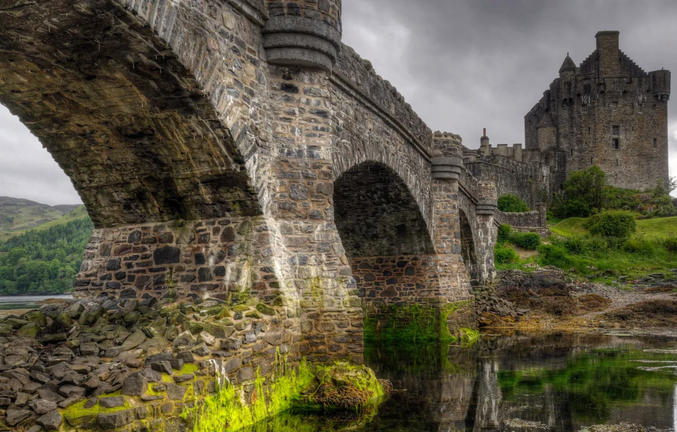 Photo wallpaper bridge, Scotland, The Eilean Donan Castle