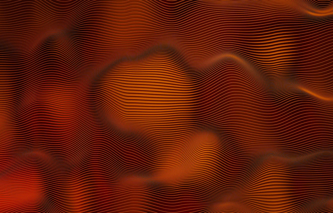 Photo wallpaper abstract, waves, lines, 3D Abstract, 3D sculpture