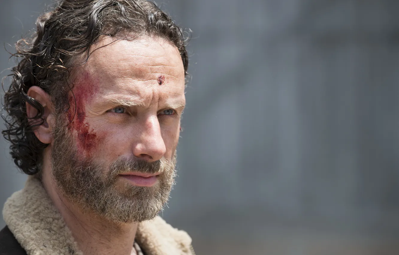 Photo wallpaper look, face, The Walking Dead, Andrew Lincoln