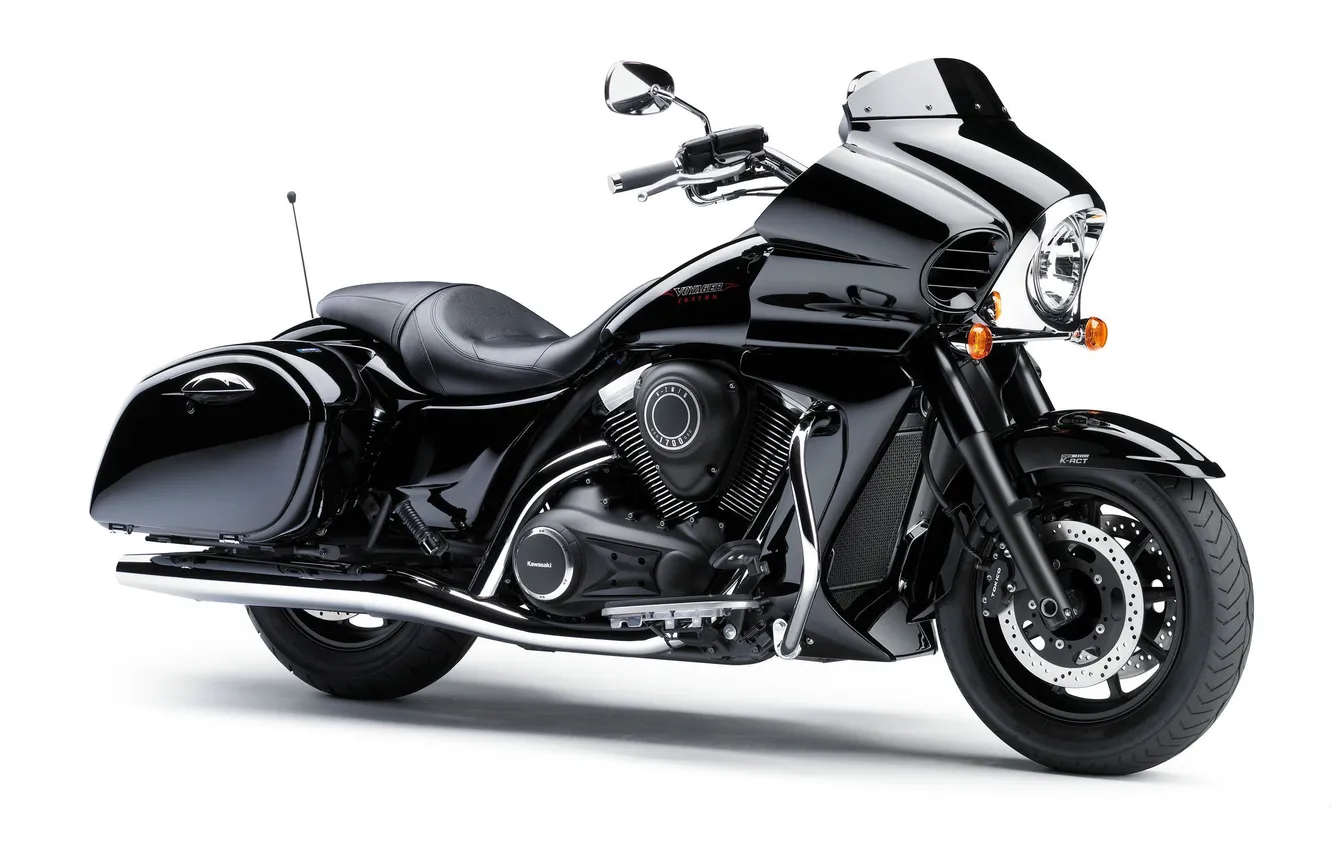 Photo wallpaper Kawasaki, custom, Travel, VN1700