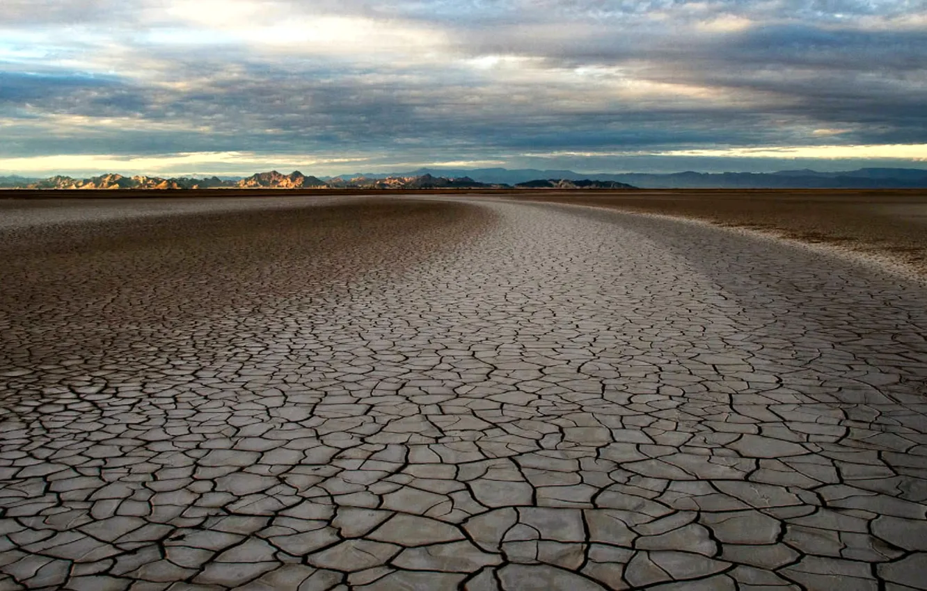 Photo wallpaper the sky, clouds, landscape, mountains, nature, horizon, sky, landscape