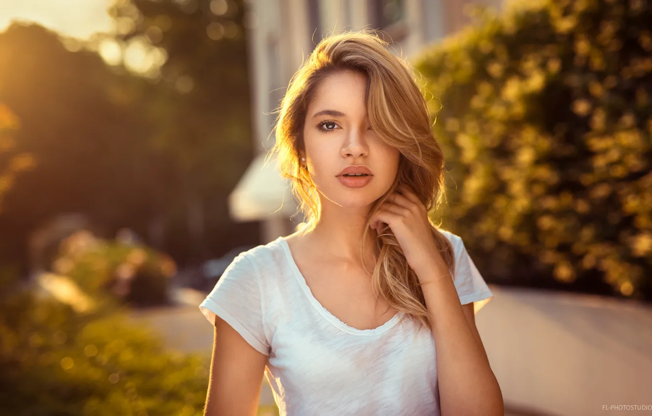 Photo wallpaper girl, model, hair, beautiful, Lods Franck