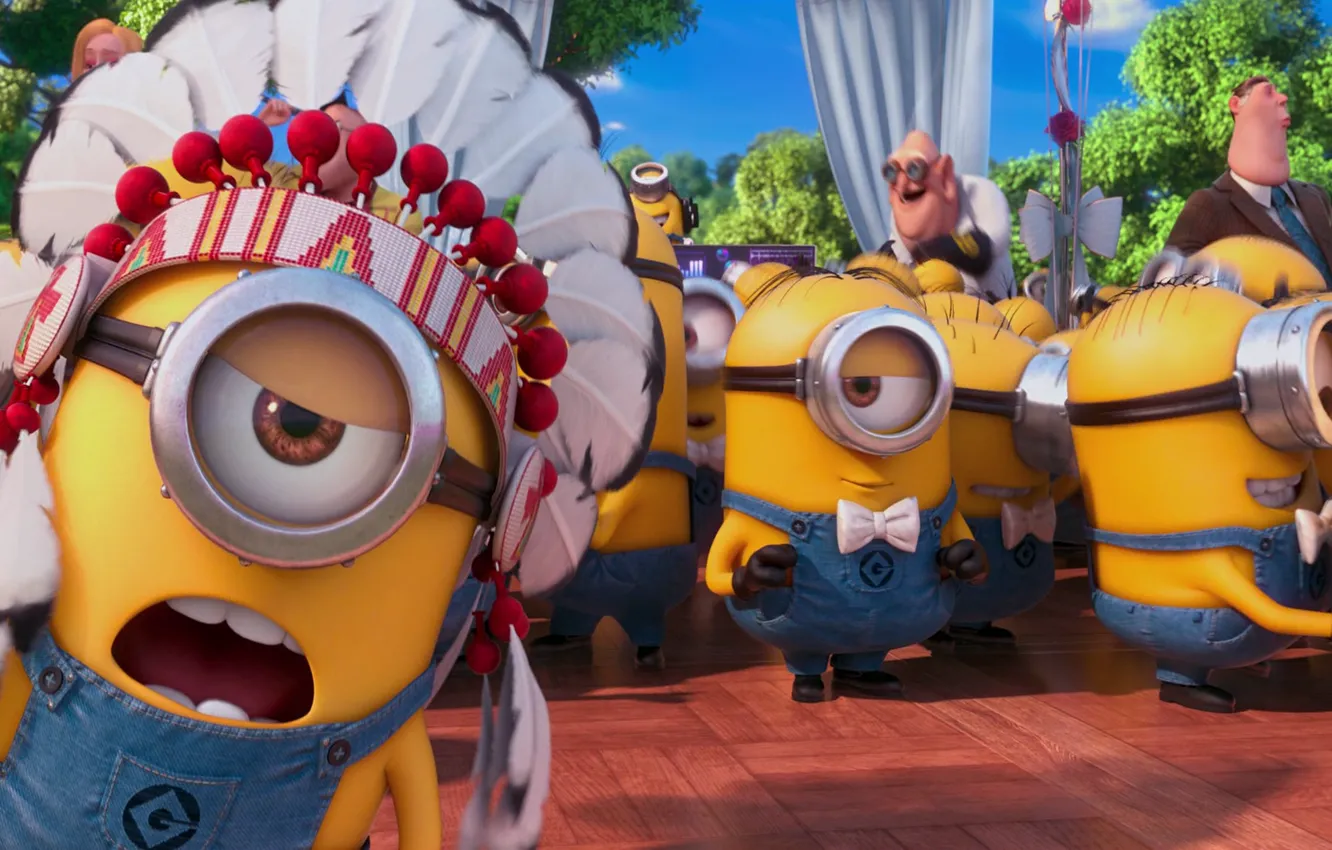 Photo wallpaper cartoon, minions, Despicable Me