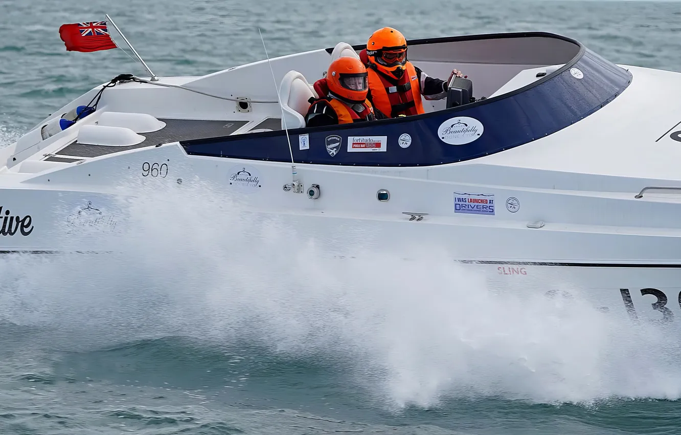 Photo wallpaper race, boat, speed