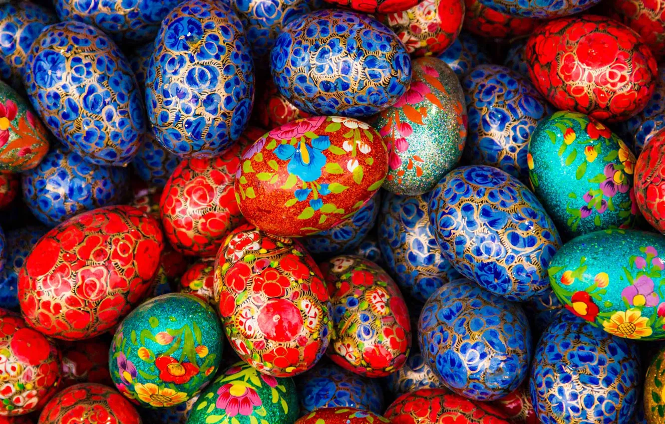 Photo wallpaper texture, India, Easter, Easter eggs, fair, Haryana