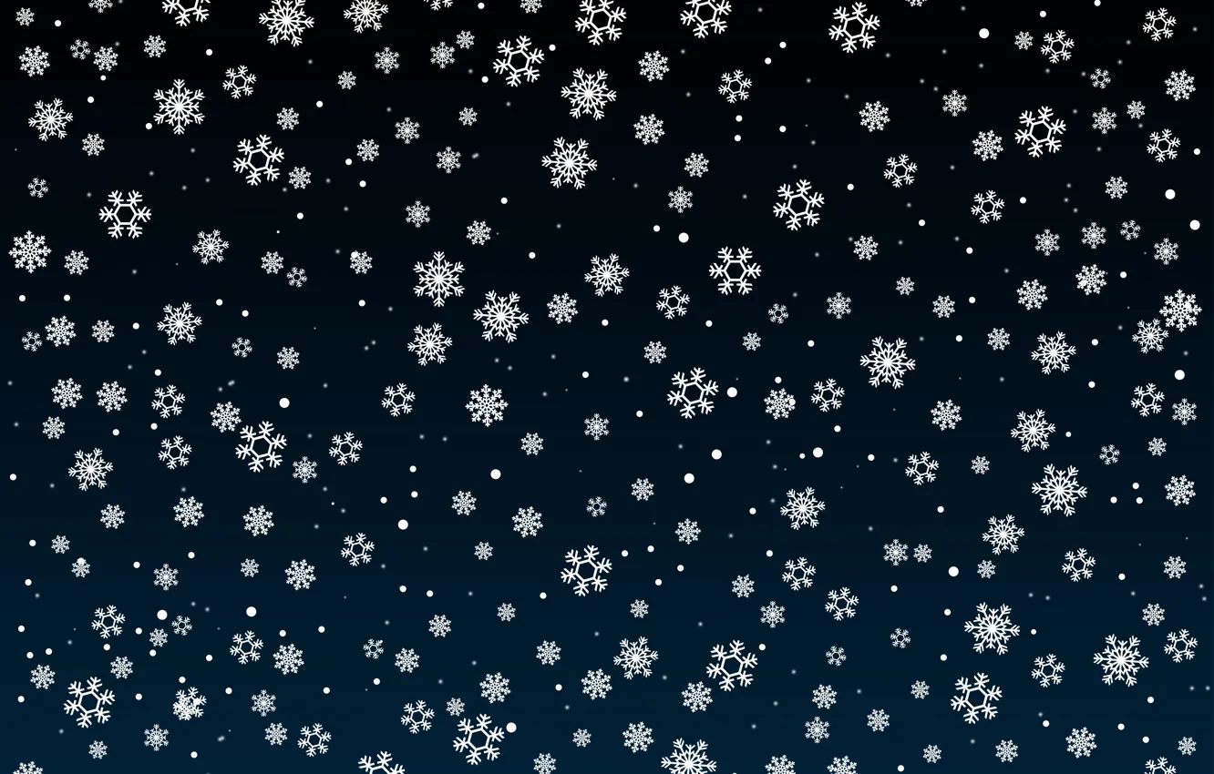 Photo wallpaper winter, snow, snowflakes, the dark background, texture, Christmas, New year, snowfall