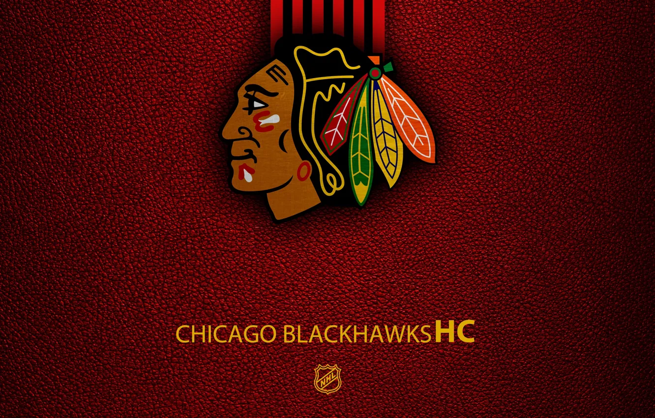 Photo wallpaper wallpaper, sport, logo, NHL, hockey, Chicago Blackhawks