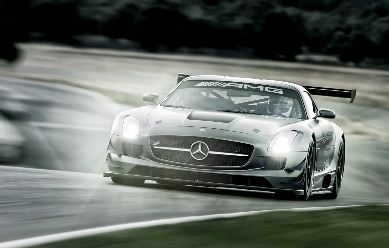 Photo wallpaper Mercedes-Benz, supercar, 2012, Mercedes, AMG, GT3, AMG, C197