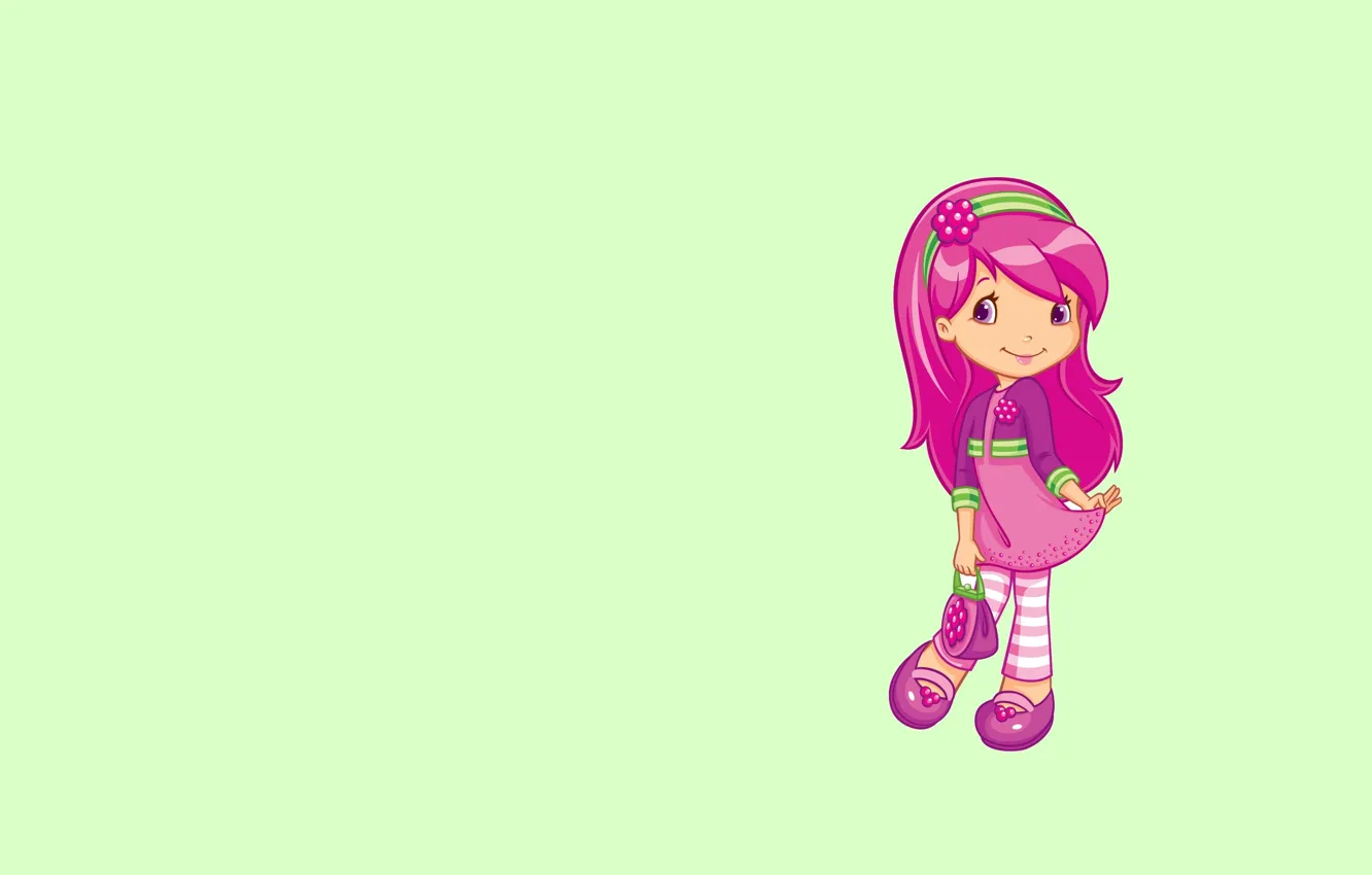 Photo wallpaper background, art, girl, handbag, children's