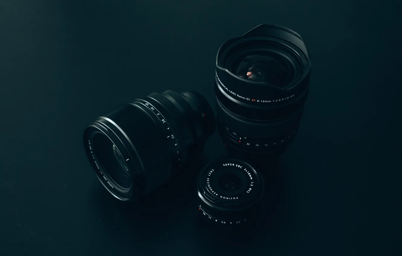 Photo wallpaper the camera, lens, the dark background, the camera