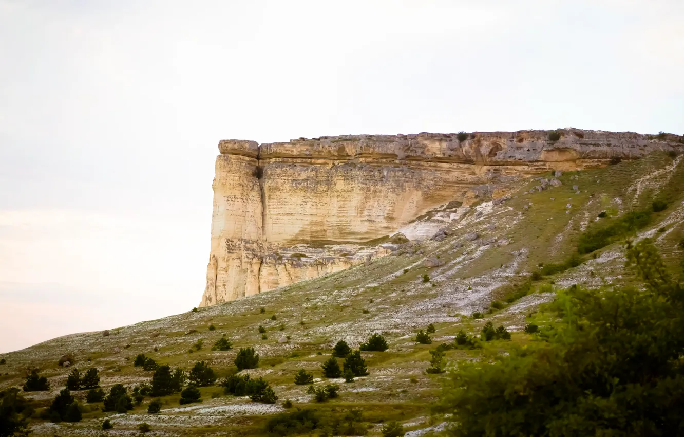 Photo wallpaper sunset, mountains, stay, Crimea, Belogorsk, White Rock
