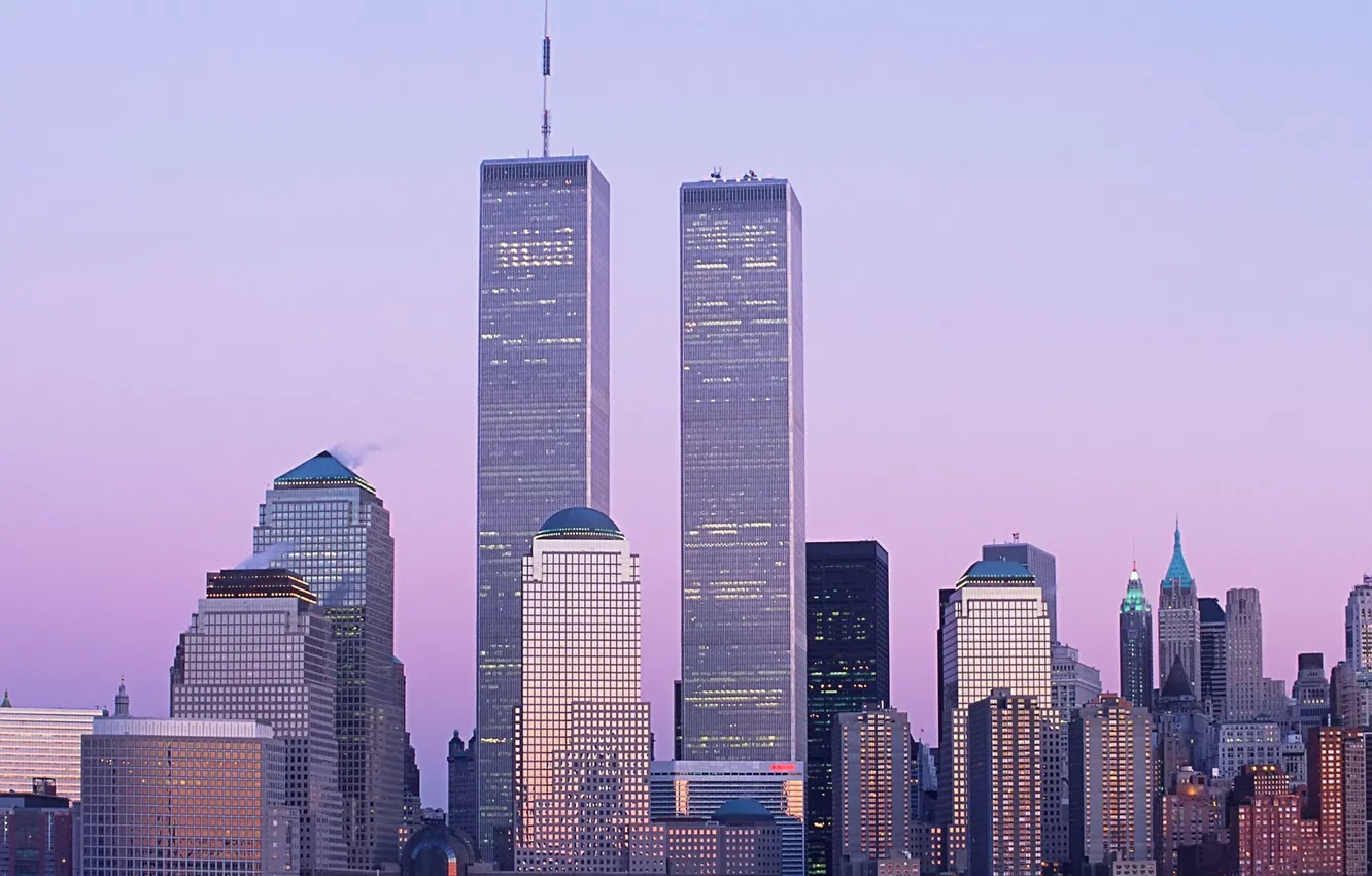 Photo wallpaper skyscrapers, new York, World trade center, WTC, World Trade Center