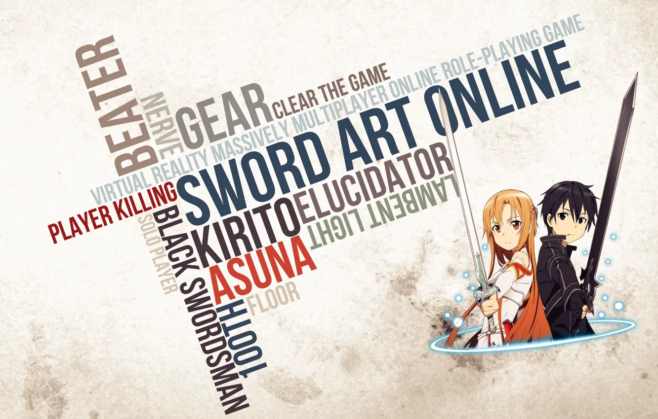 Photo wallpaper sword, game, anime, pretty, asian, cute, manga, japanese