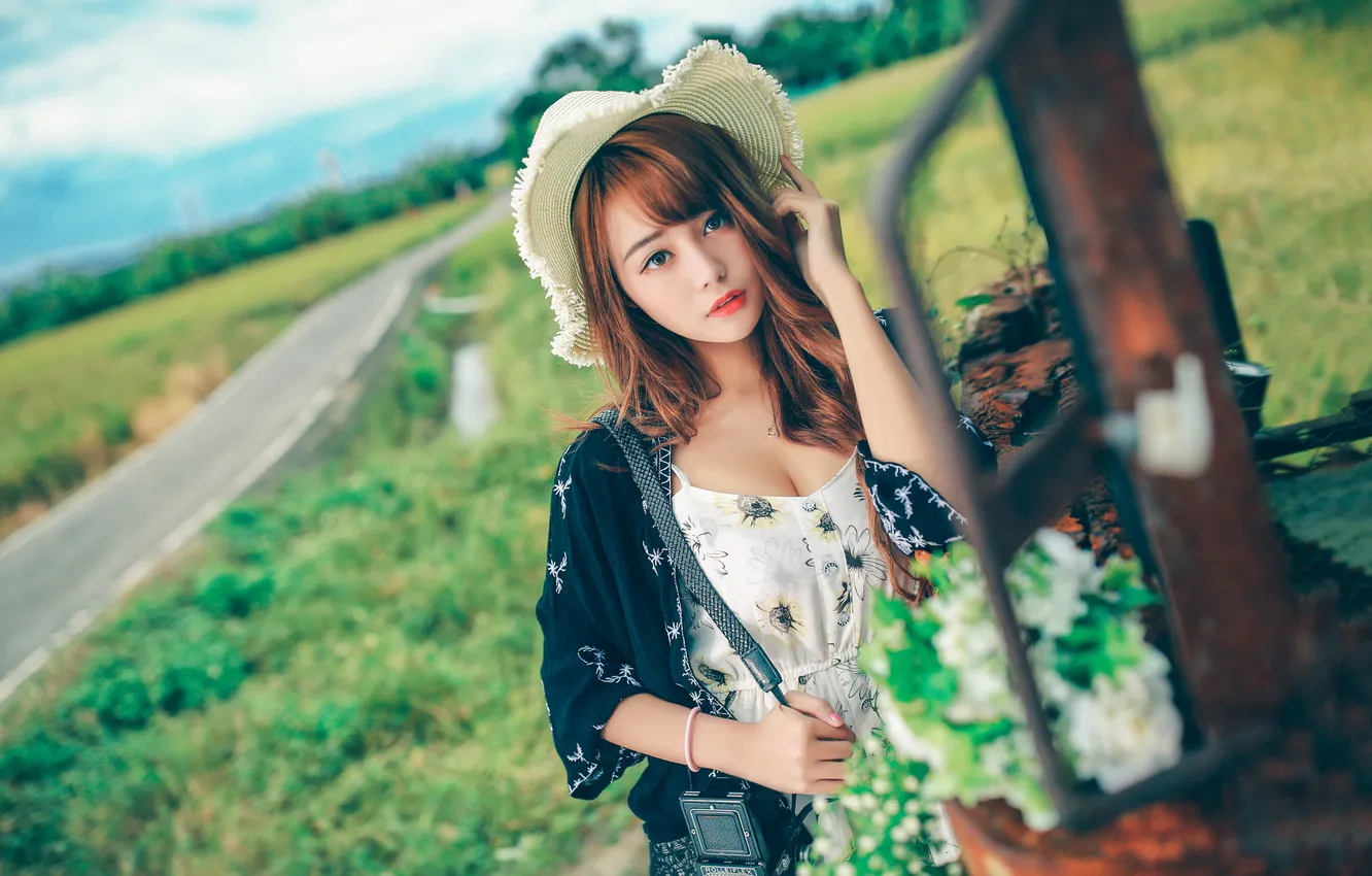 Photo wallpaper China, wallpaper, girl, sexy, woman, model, asian, cute