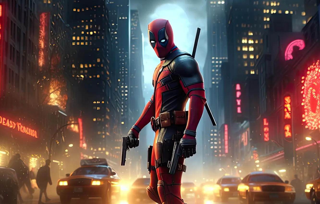 Photo wallpaper Deadpool, film, serpent