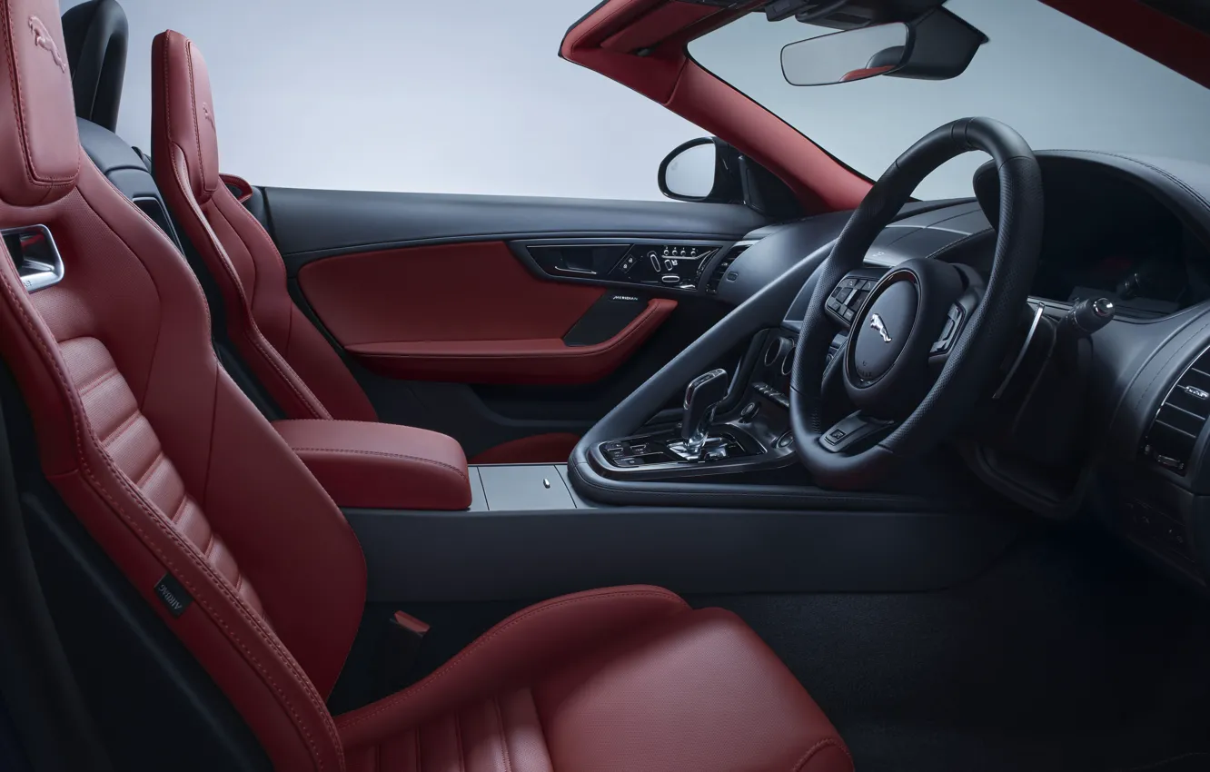 Photo wallpaper Jaguar, F-Type, Car Interior, Jaguar F-Type "ZP Edition" Convertible