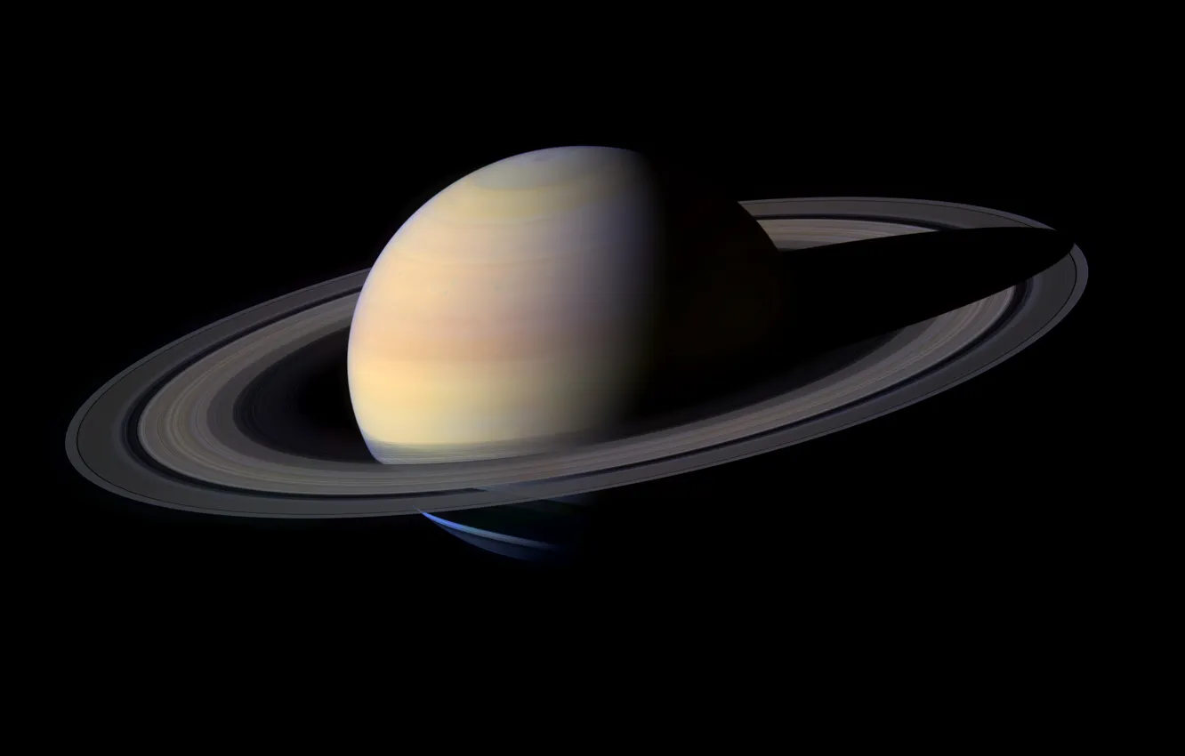 Photo wallpaper planet, ring, Saturn, Solar System