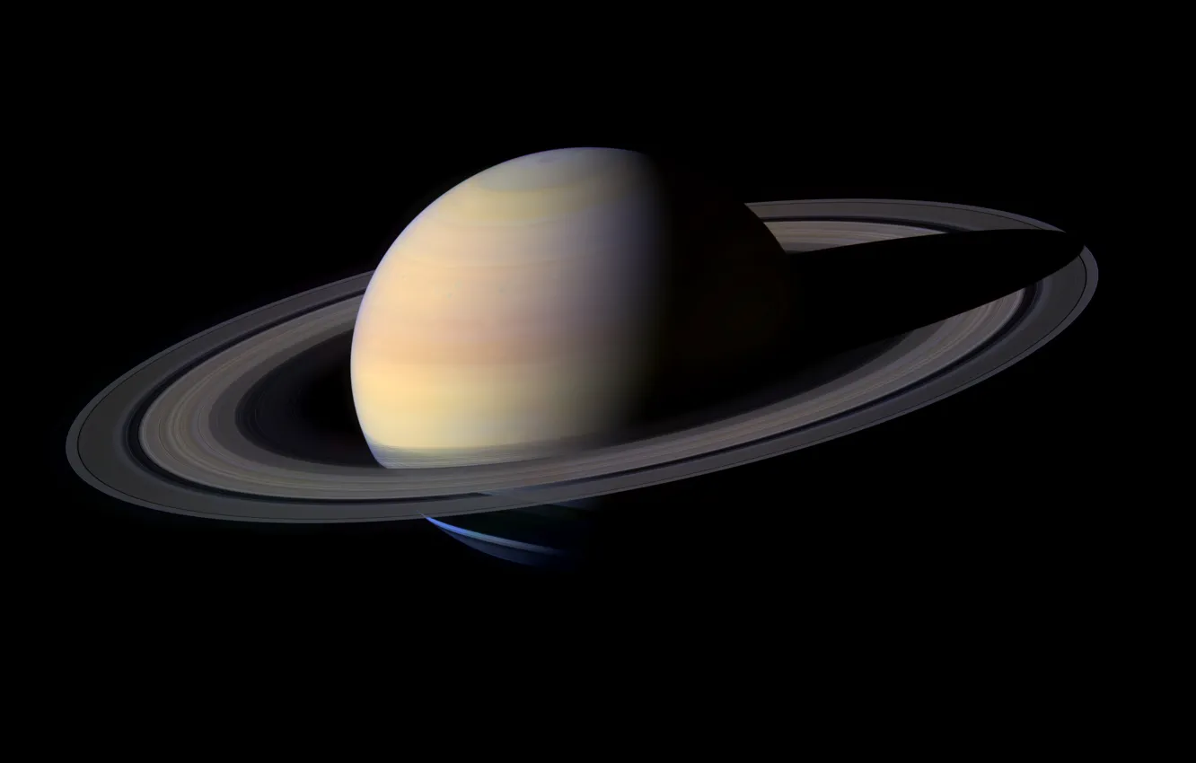 Photo wallpaper planet, Saturn, ring, Solar System