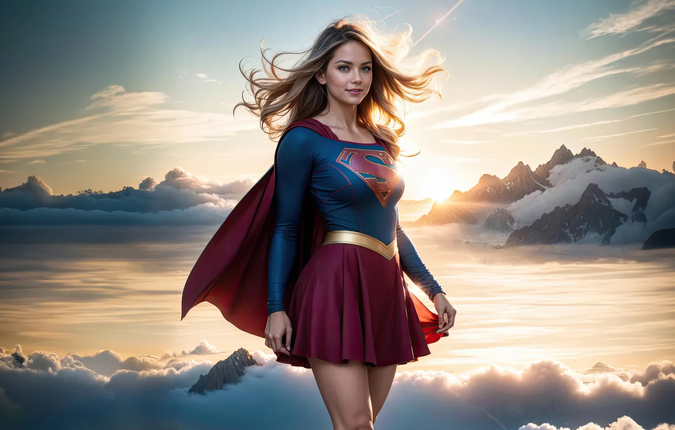 Photo wallpaper Superheroes, science fiction, Supergirl