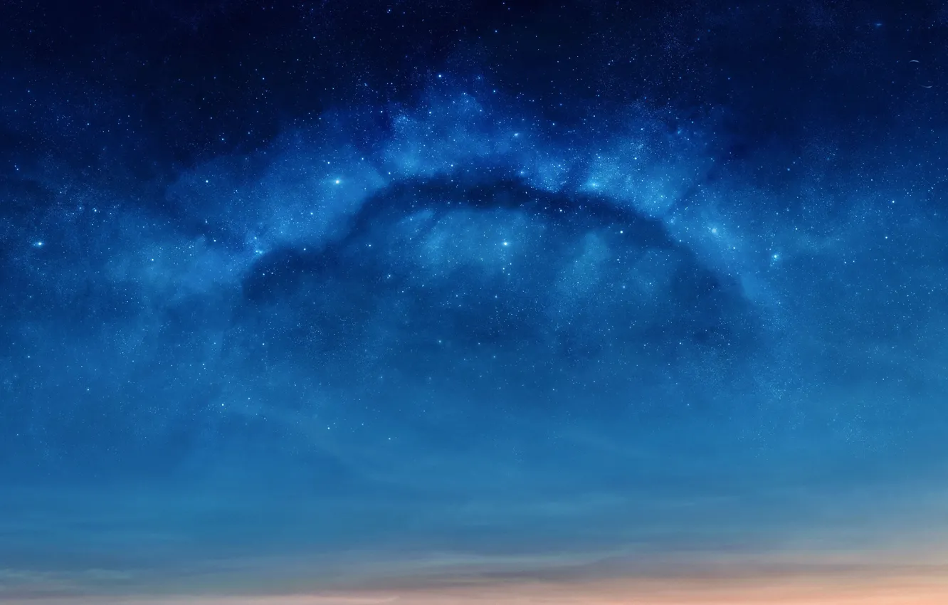 Photo wallpaper space, stars, nebula, space, nebula, science fiction, art, Concept Art