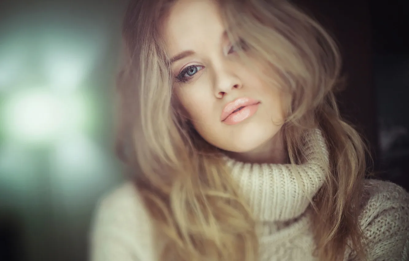 Photo wallpaper look, girl, lips, Jason Harynuk, Danielle Taylor