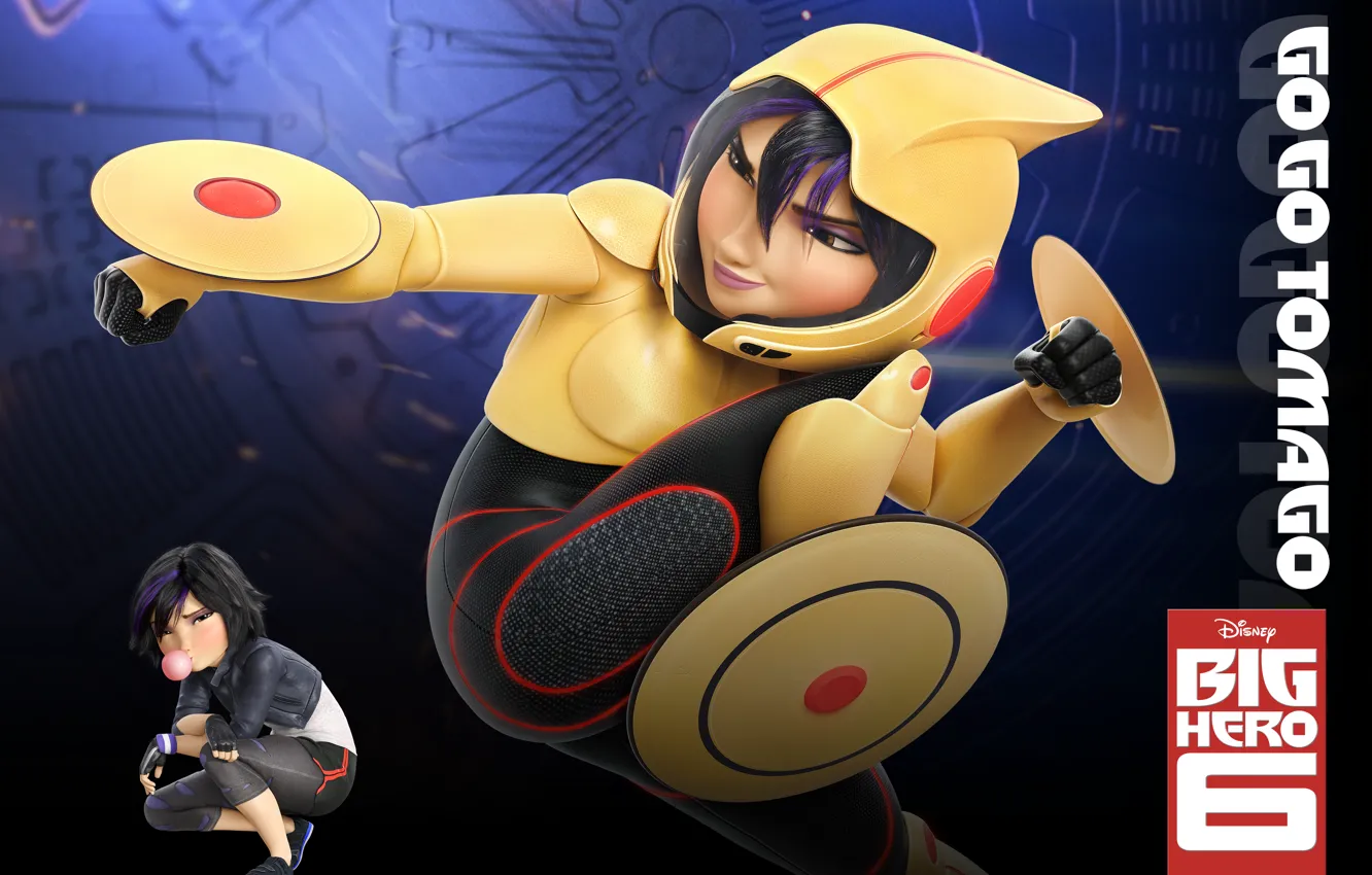 Photo wallpaper movie, Animation, Walt Disney Pictures, Big Hero 6, Tomago, Go Go