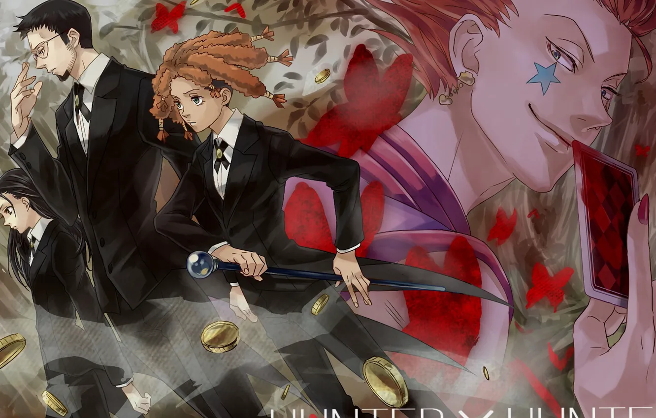 Photo wallpaper characters, Hunter x Hunter, Hisoka, Butler