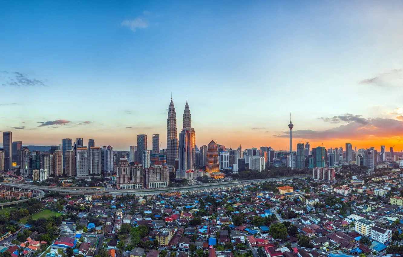 Photo wallpaper Kuala Lumpur, Malaysia, Kampung Baru