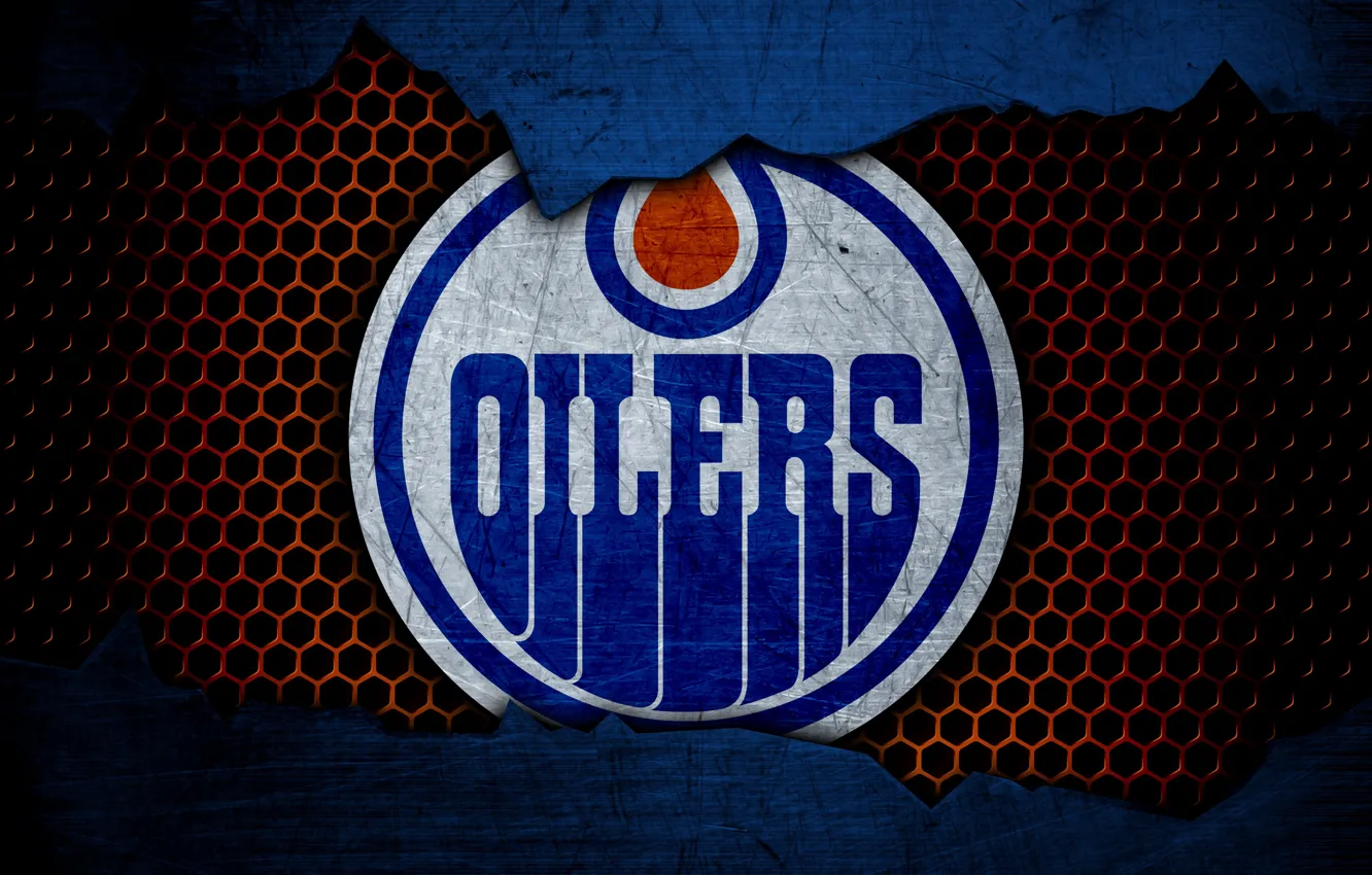 Photo wallpaper wallpaper, sport, logo, NHL, hockey, Edmonton Oilers