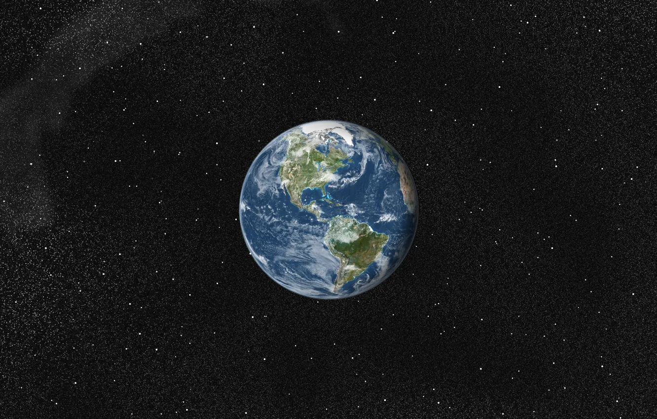 Photo wallpaper space, earth, the world, planet