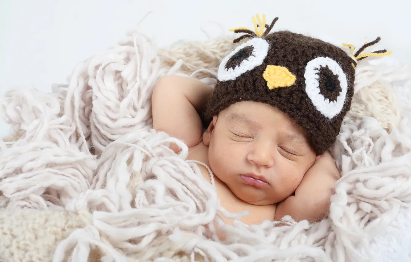 Photo wallpaper children, face, sweet, baby, kid, newborn