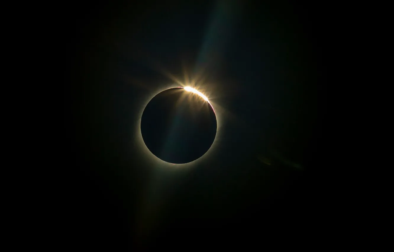 Photo wallpaper the sun, the moon, solar Eclipse, Chile, July 2, 2019