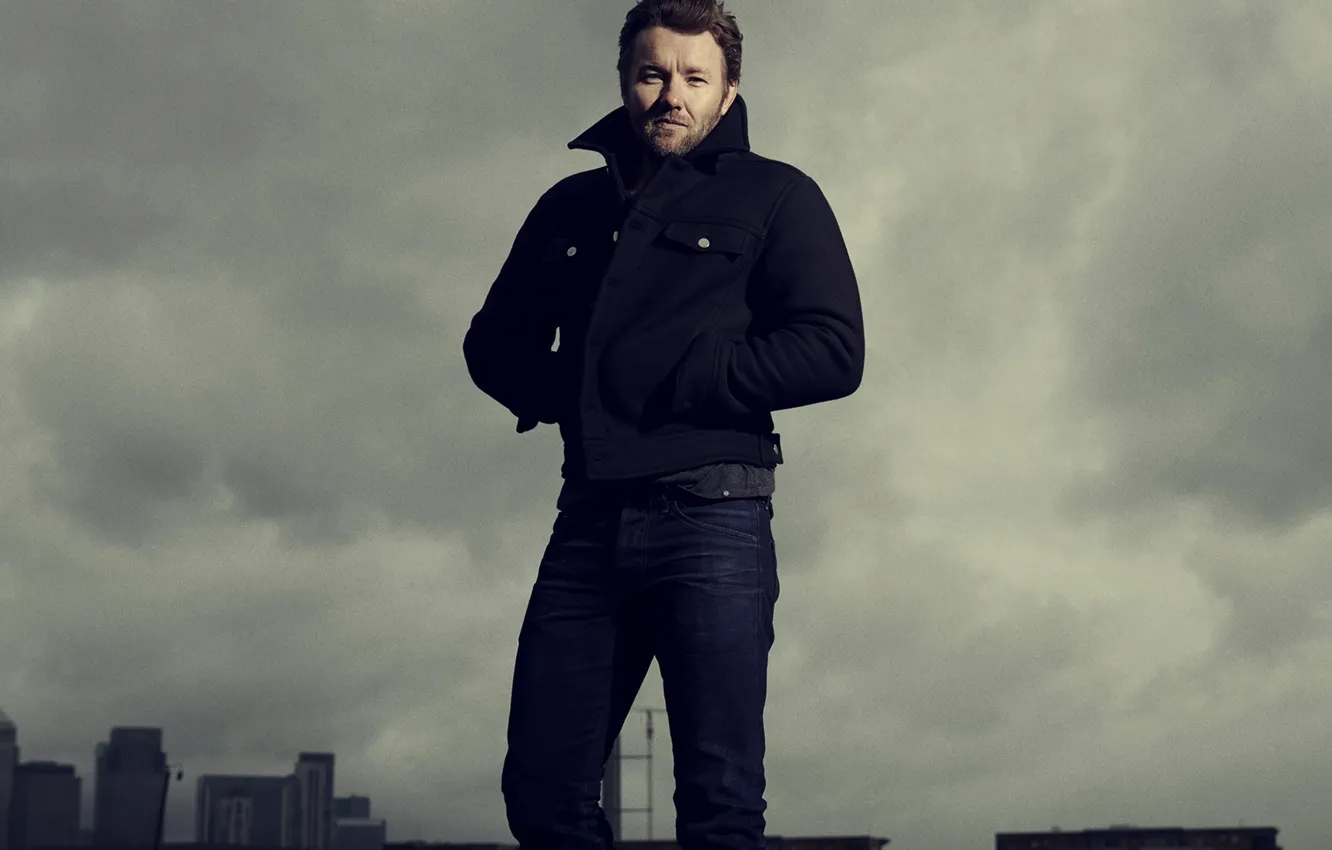 Photo wallpaper clouds, jeans, the evening, jacket, actor, Joel Edgerton, Joel Edgerton, Mens Health