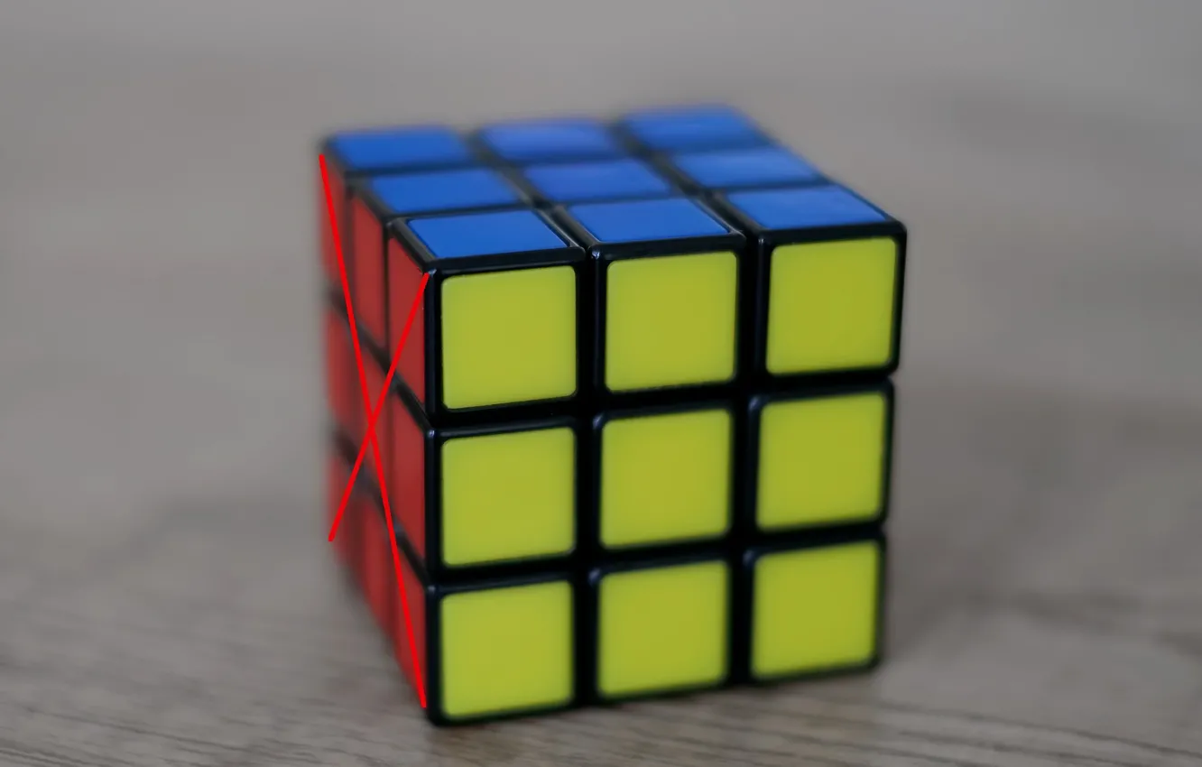 Photo wallpaper background, color, Rubik's cube