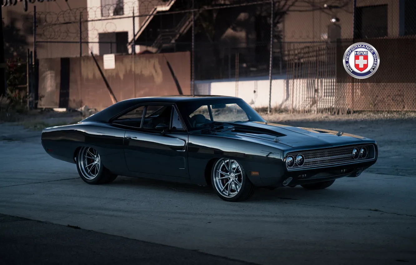 Photo wallpaper Dodge, Charger, with, HRE, Brushed, Tantrum, S104