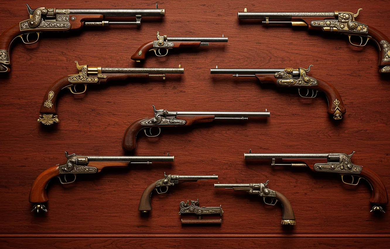 Photo wallpaper gun, anticarsia, collection