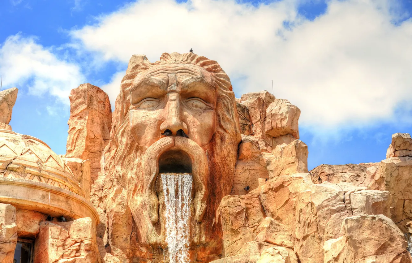 Photo wallpaper movie, waterfall, Hollywood, USA, Studio, Universal Studios