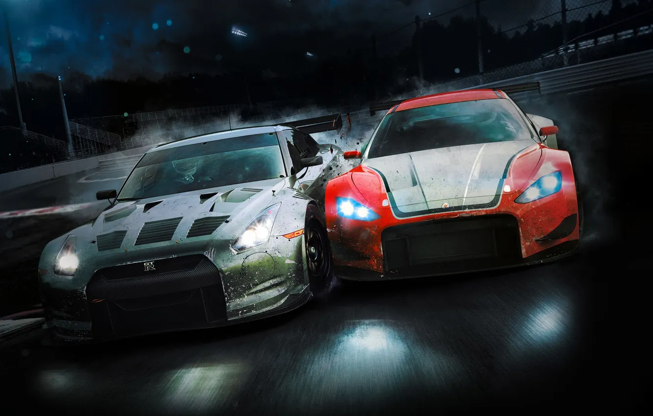 Photo wallpaper race, Maserati, Nissan