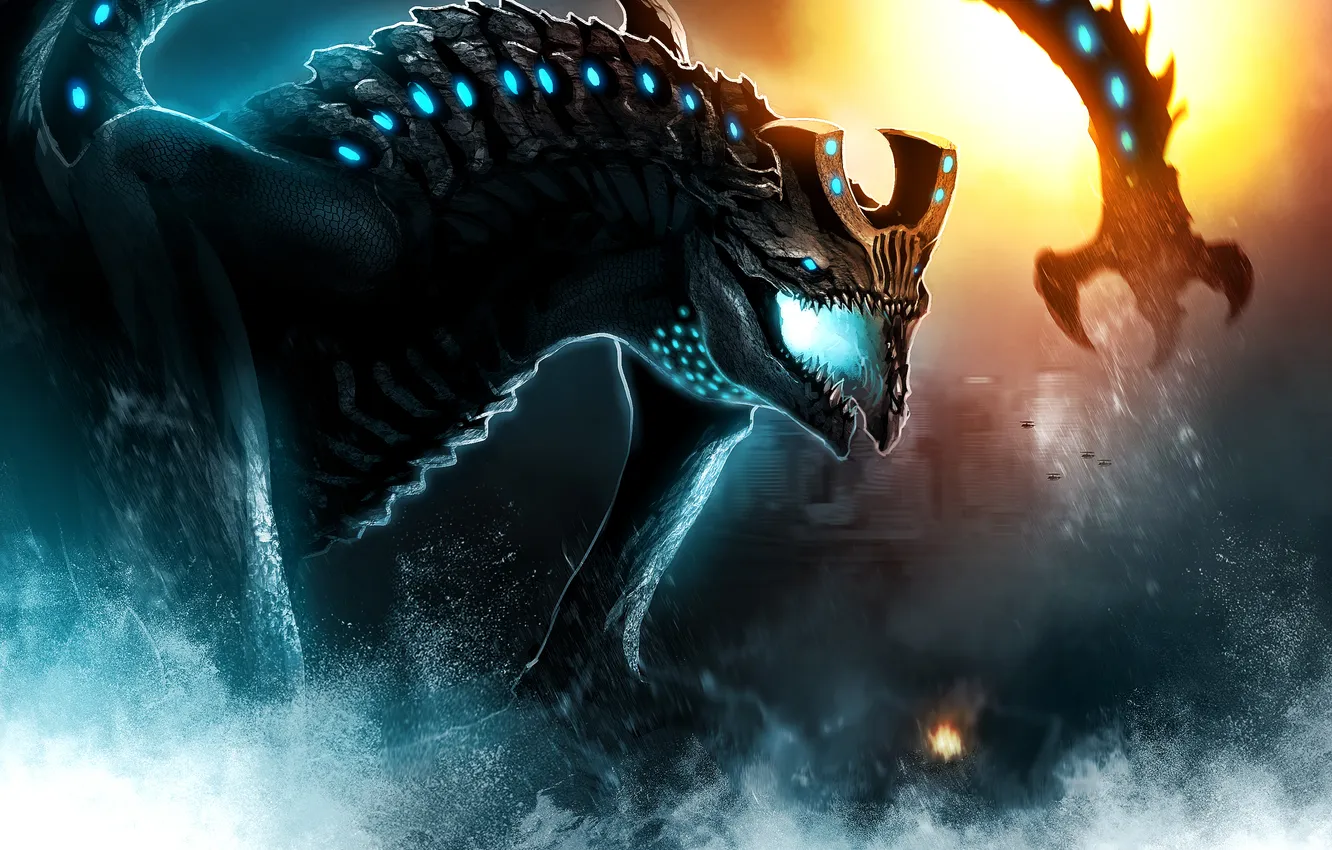 Photo wallpaper monster, Pacific Rim, Gull, Otachi