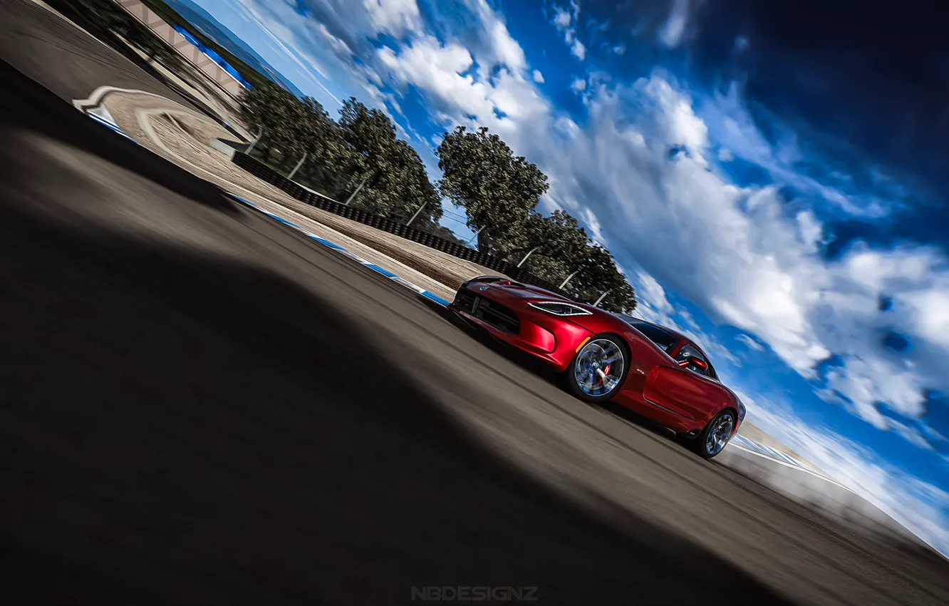 Photo wallpaper Dodge, Viper, V10, SRT GTS