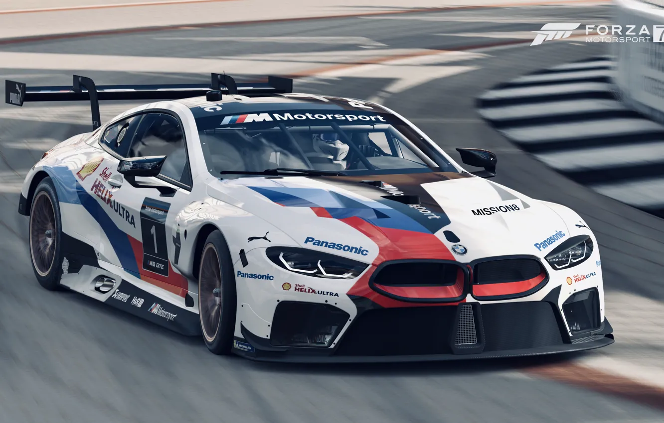 Photo wallpaper HDR, BMW, game, GTE, FM7, UHD, Forza Motorsport 7, 4k