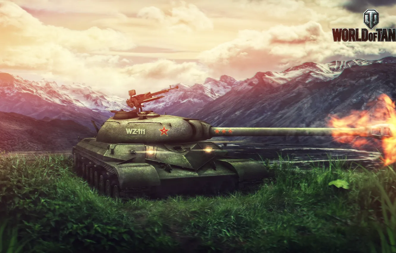 Photo wallpaper Game, China, Games, Art, World of Tanks, Wargaming Net, WZ-111, FuriousGFX