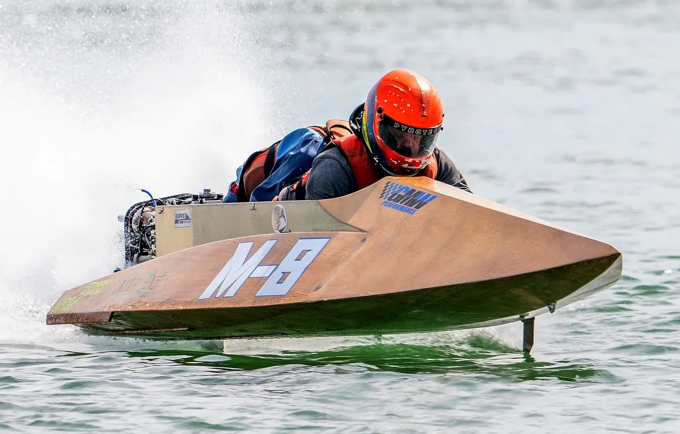 Photo wallpaper race, boat, speed