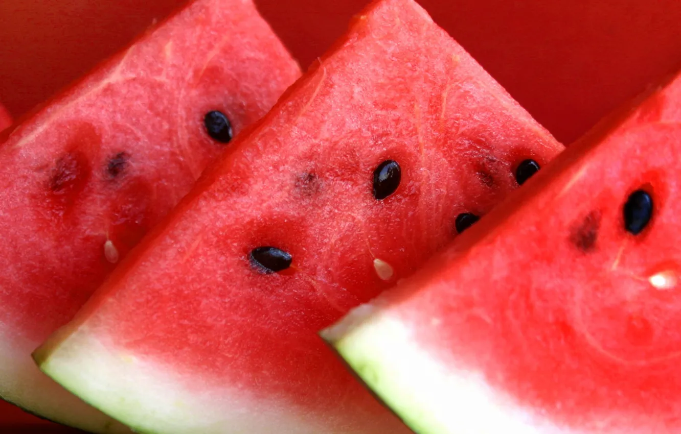 Photo wallpaper watermelon, delicious, slices