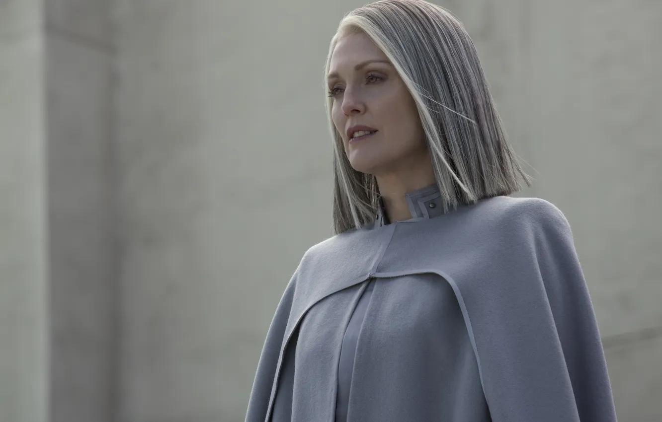 Photo wallpaper fiction, frame, Julianne Moore, Julianne Moore, President Alma Coin, The Hunger Games: Mockingjay - Part …