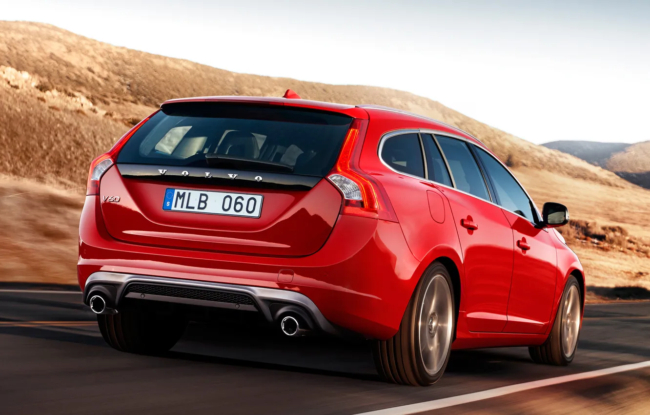 Photo wallpaper sport, Volvo, rear view, universal, V60, R-design