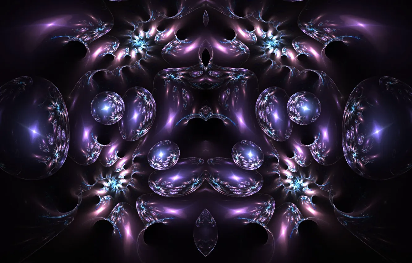 Photo wallpaper abstraction, bubbles, art, fractal, composition, Wallpaper from lolita777, ornament