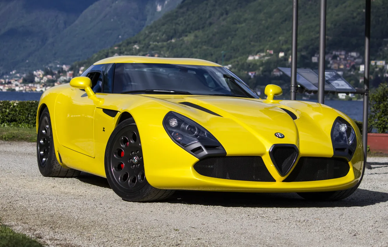 Photo wallpaper alfa romeo, zagato, road, tz3