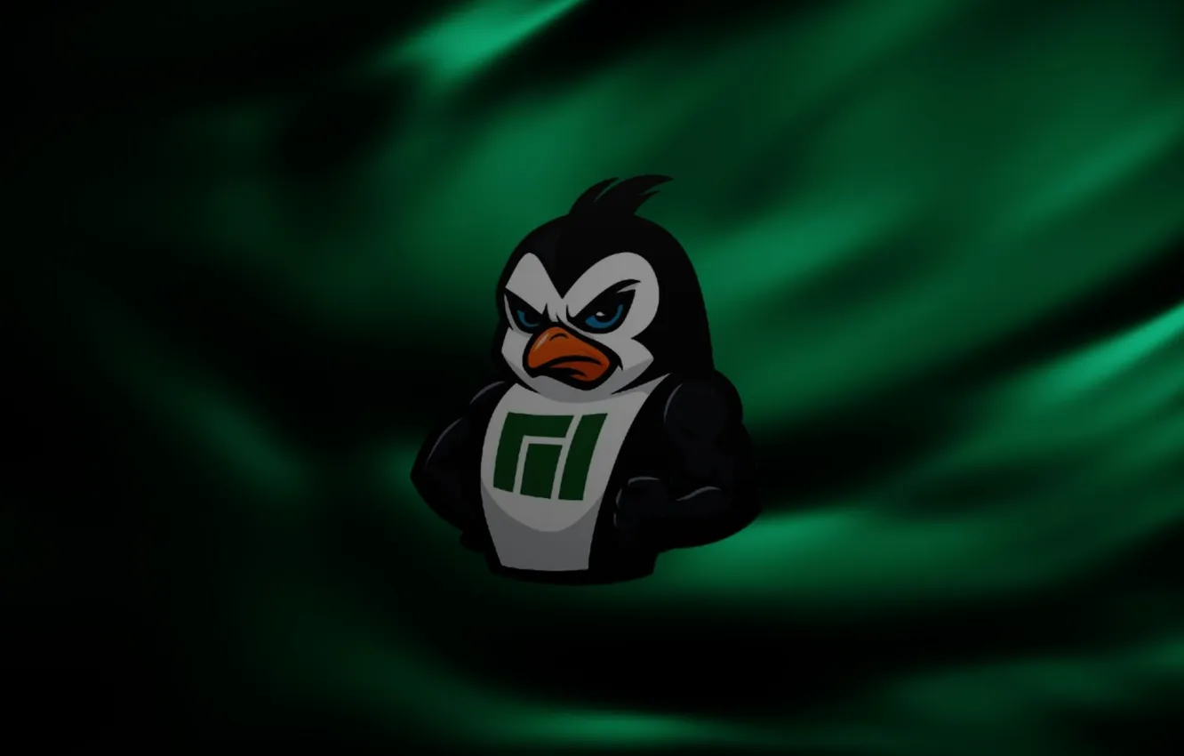 Photo wallpaper penguins, linux, Tux, operating system, blender, gimp, Operating System, Manjaro